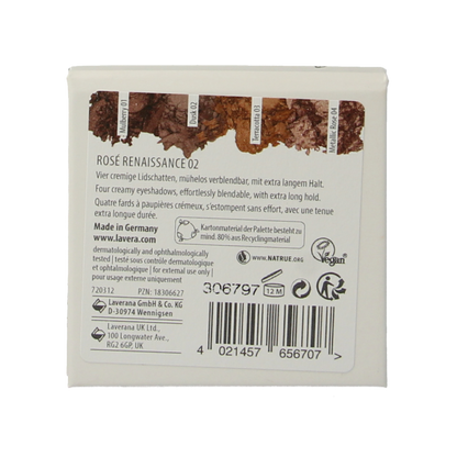 Lavera Signature colour eyeshadow rose renaissance 02 bio 1 Stuks