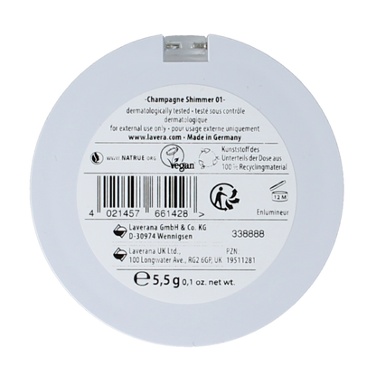 Lavera Highlighter champagne shimmer 01 bio 5.50 Gram