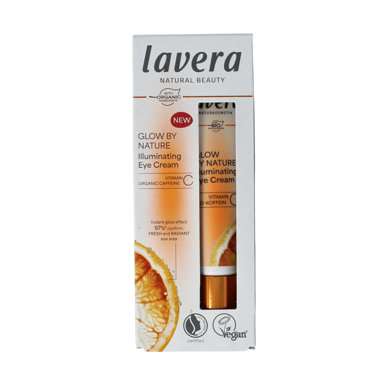 Lavera Glow by nature illuminating eye creme 15 Milliliter