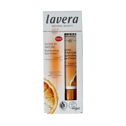 Lavera Glow by nature illuminating eye creme 15 Milliliter