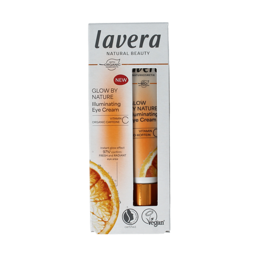 Lavera Glow by nature illuminating eye creme 15 Milliliter