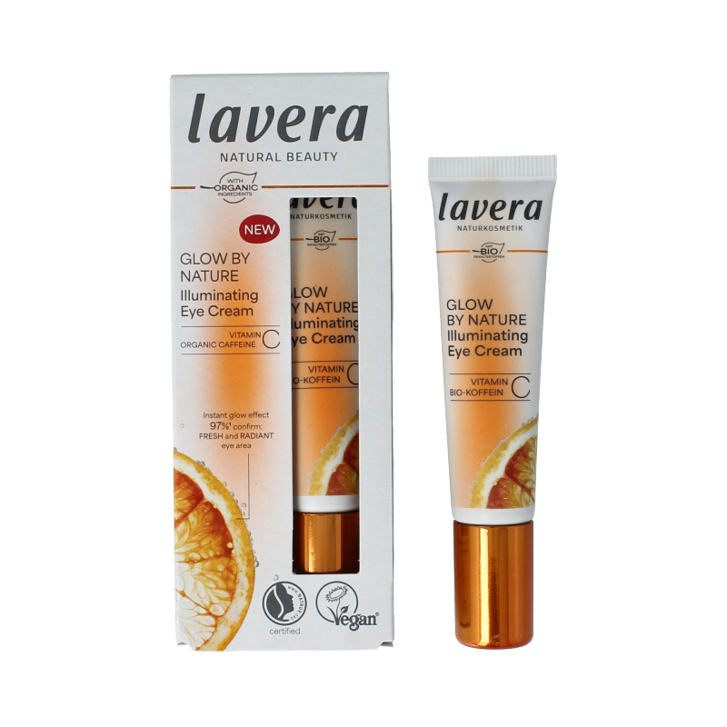 Lavera Glow by nature illuminating eye creme 15 Milliliter