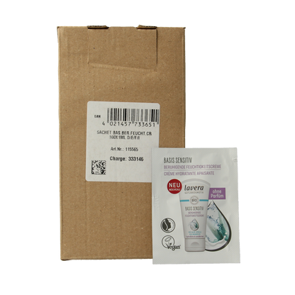 Lavera Sample basis sensitive moisturizing cream bio 100 Stuks