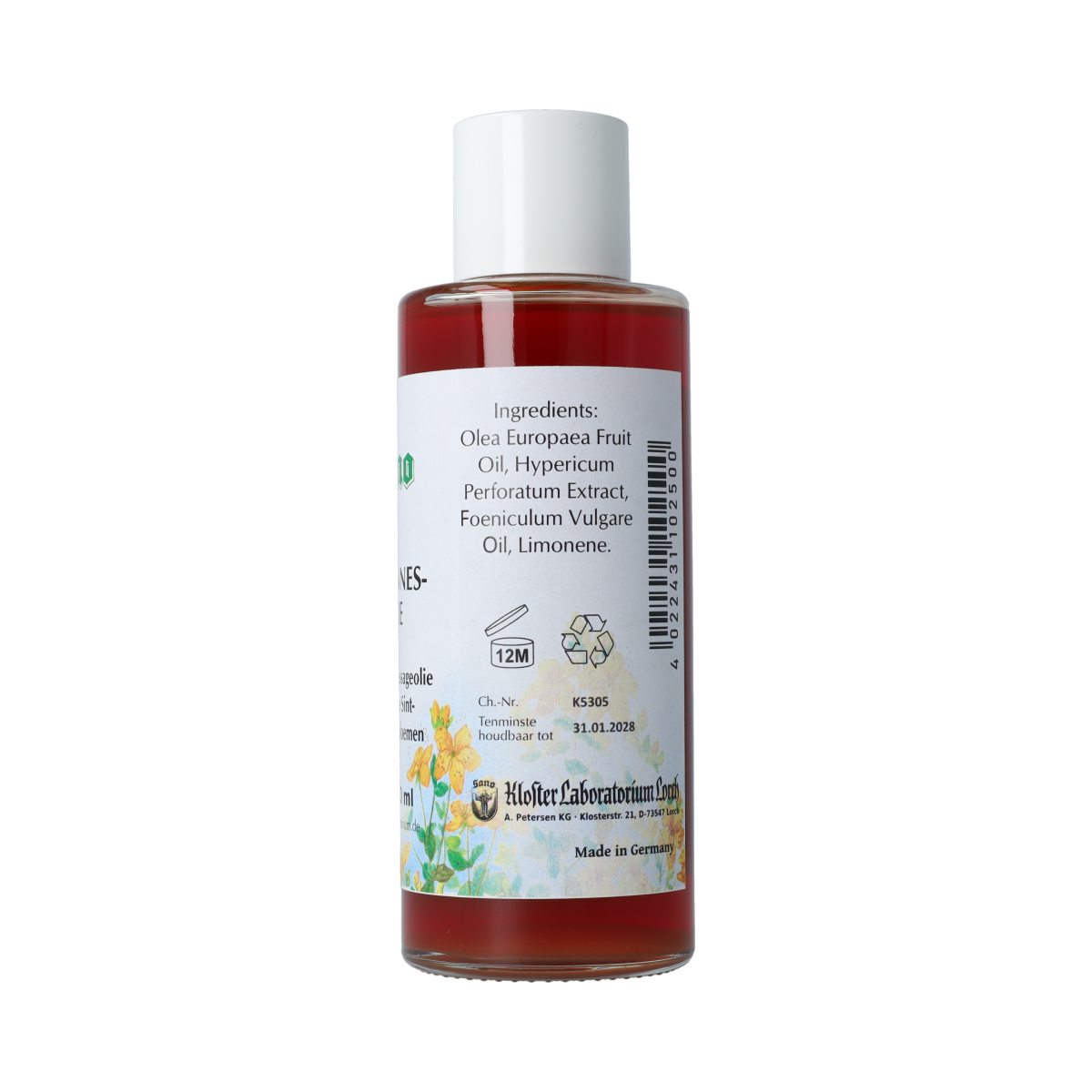 Sano Johannes olie 250.00 Milliliter