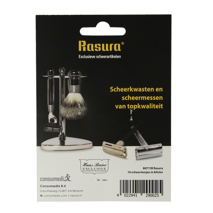 Hans Baier Scheermesjes op blister 10 Stuks