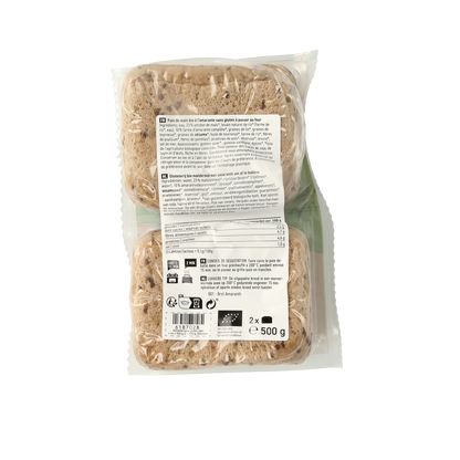 Schnitzer Rustico amaranth glutenvrij bio 500.00 Gram