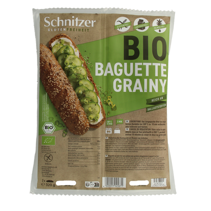 Schnitzer Baguette grainy glutenvrij bio 2.00 Stuks