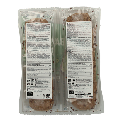 Schnitzer Baguette grainy glutenvrij bio 2.00 Stuks