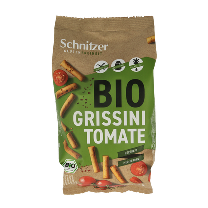 Schnitzer Grissini tomate glutenvrij bio 100 Gram