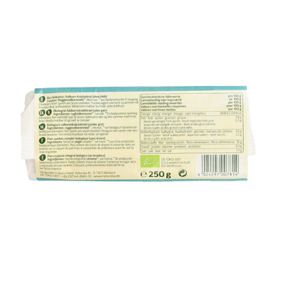 Naturata Knackebrod volkoren rogge demeter bio 250 Gram