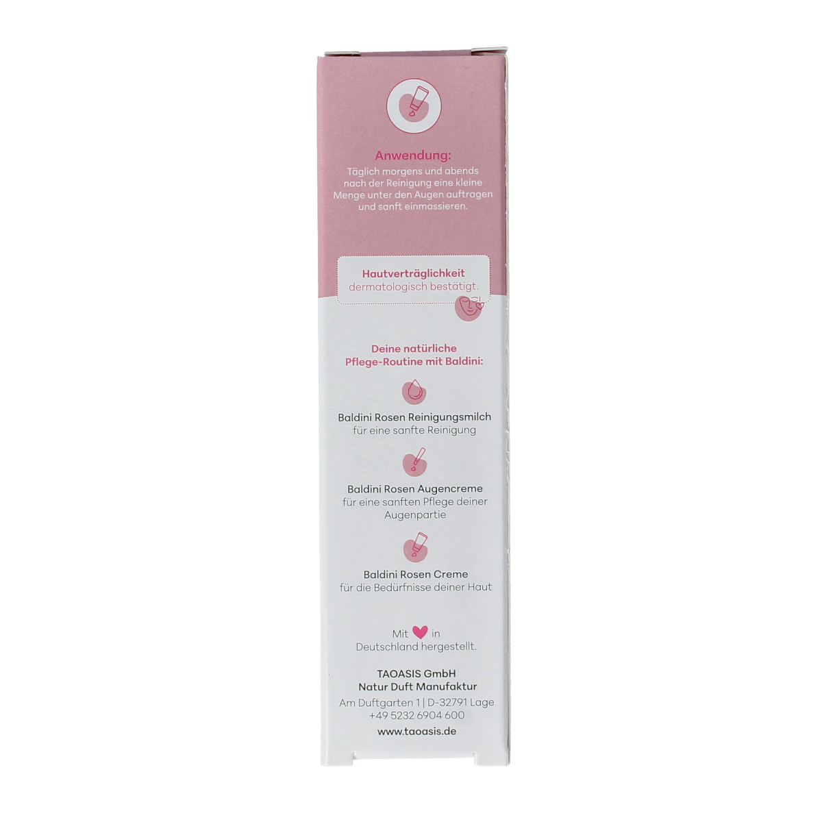 Baldini Oogcreme regenererend rose demeter 15.00 Milliliter