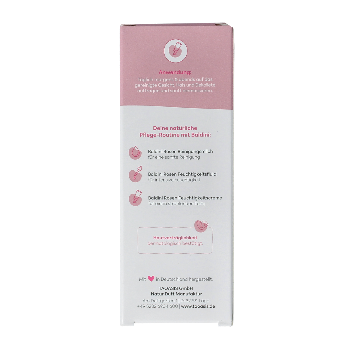 Baldini Lichte creme hydraterend rose demeter 50.00 Milliliter