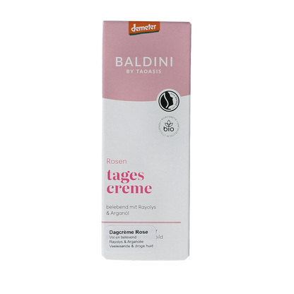Baldini Dagcreme rijk rose demeter 50.00 Milliliter