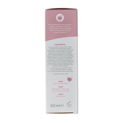 Baldini Dagcreme rijk rose demeter 50.00 Milliliter
