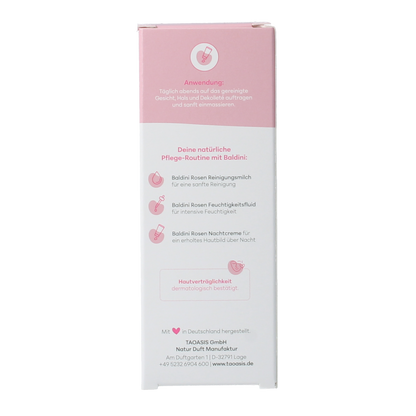 Baldini Nachtcreme rijk rose demeter 50.00 Milliliter