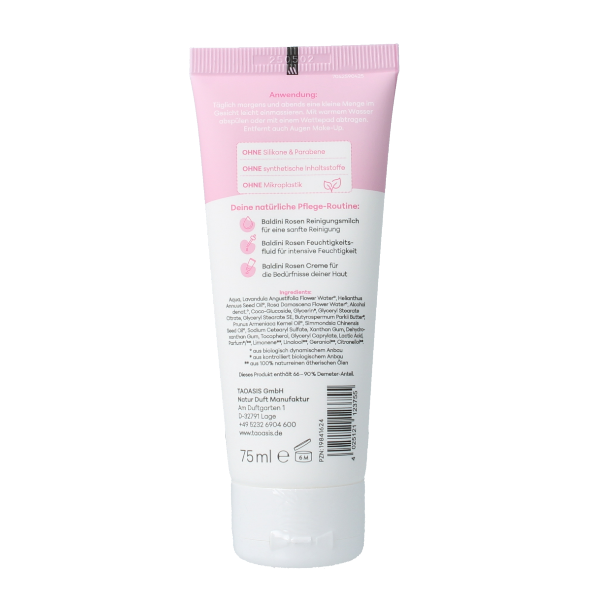 Baldini Cleansing milk rose demeter 75.00 Milliliter
