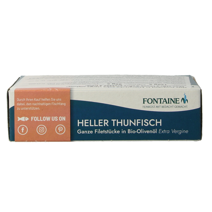 Fontaine Tonijnfilet in olijfolie bio 120 Gram