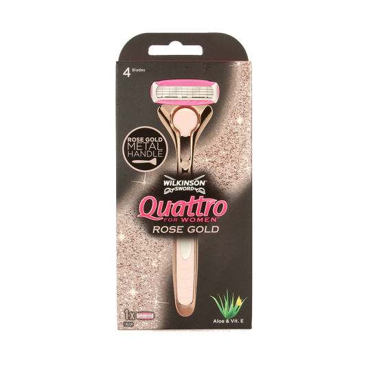 Wilkinson Quattro scheerapparaat women vintage rose gold 1 Stuks