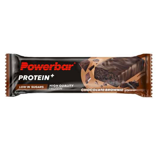 Powerbar Protein+ bar low sugar chocolate brownie 35 Gram