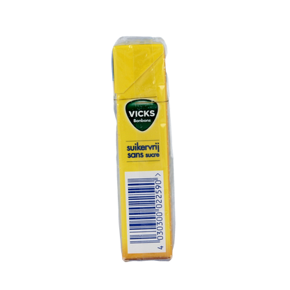 Vicks Citroen menthol suikervrij 40 Gram