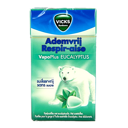 Vicks Ademvrij eucalyptus suikervrij 40 Gram