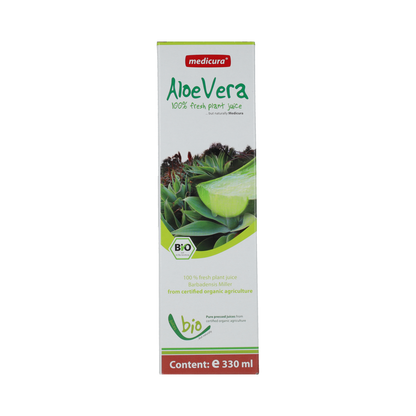 Medicura Aloe vera 100% sap bio 330.00 Milliliter