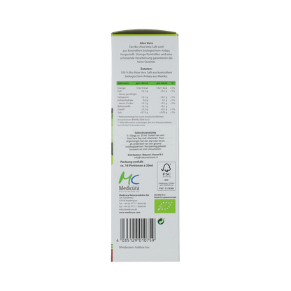 Medicura Aloe vera 100% sap bio 330.00 Milliliter