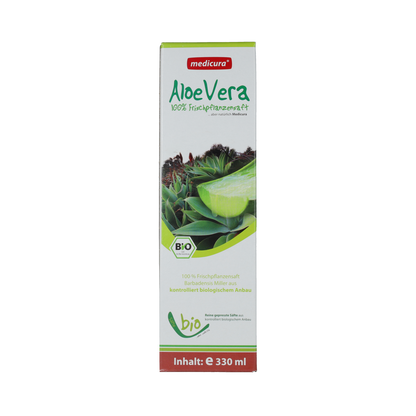 Medicura Aloe vera 100% sap bio 330.00 Milliliter