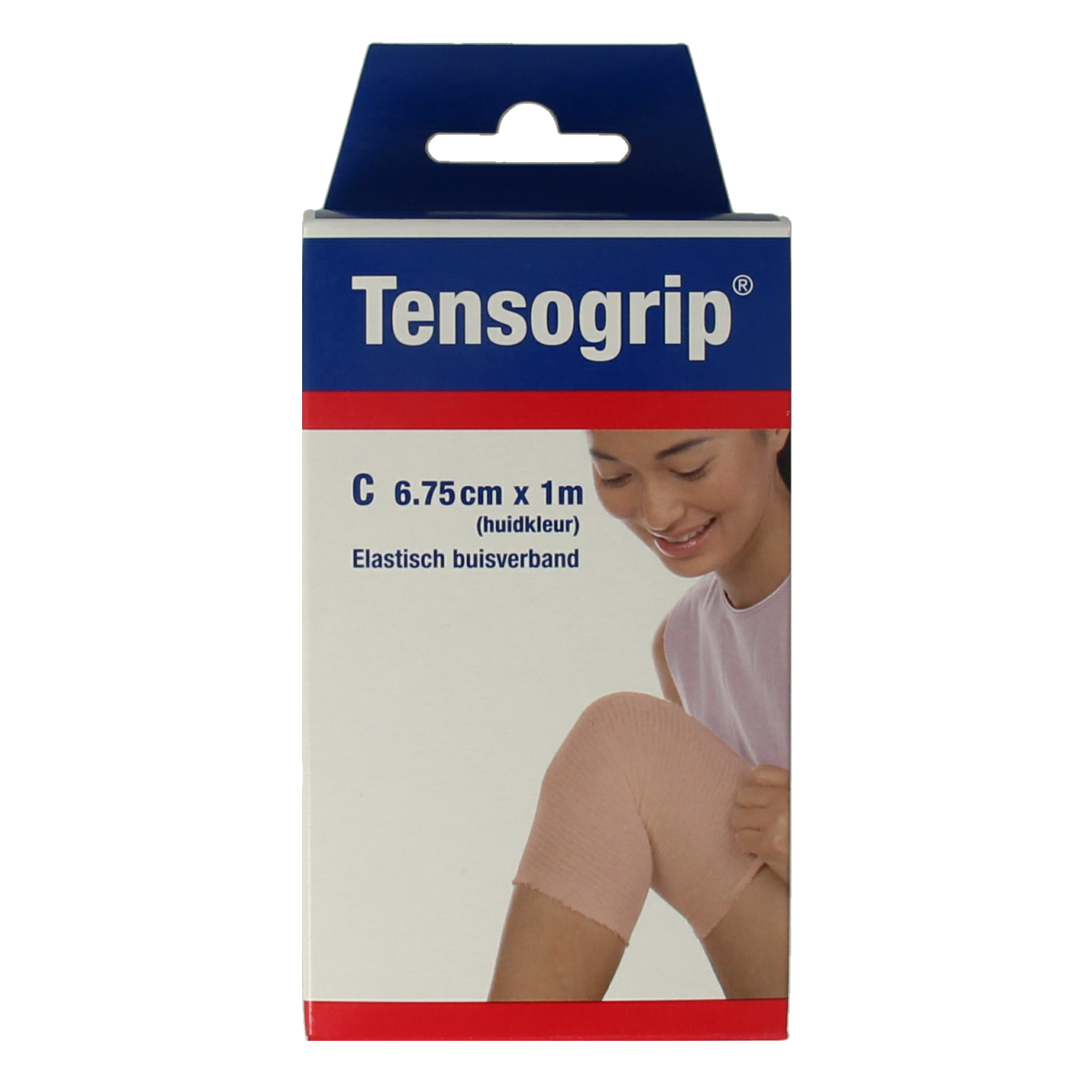 Tensogrip Elastisch buisverband C 1m x 6.75cm huidkleur 1.00 Stuks