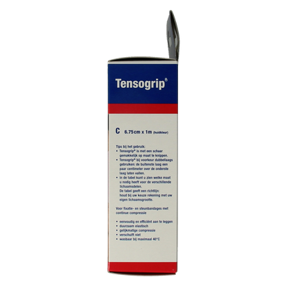 Tensogrip Elastisch buisverband C 1m x 6.75cm huidkleur 1.00 Stuks