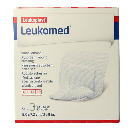 Leukomed Wondverband 7.2 x 5cm steriel 50 Stuks
