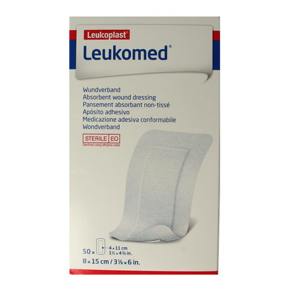 Leukomed Wondverband 8.0 x 15cm steriel 50 Stuks