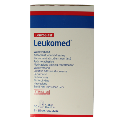 Leukomed Wondverband 8.0 x 15cm steriel 50 Stuks
