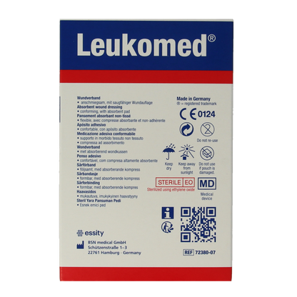 Leukomed Wondverband 7.2 x 5cm steriel 5 Stuks