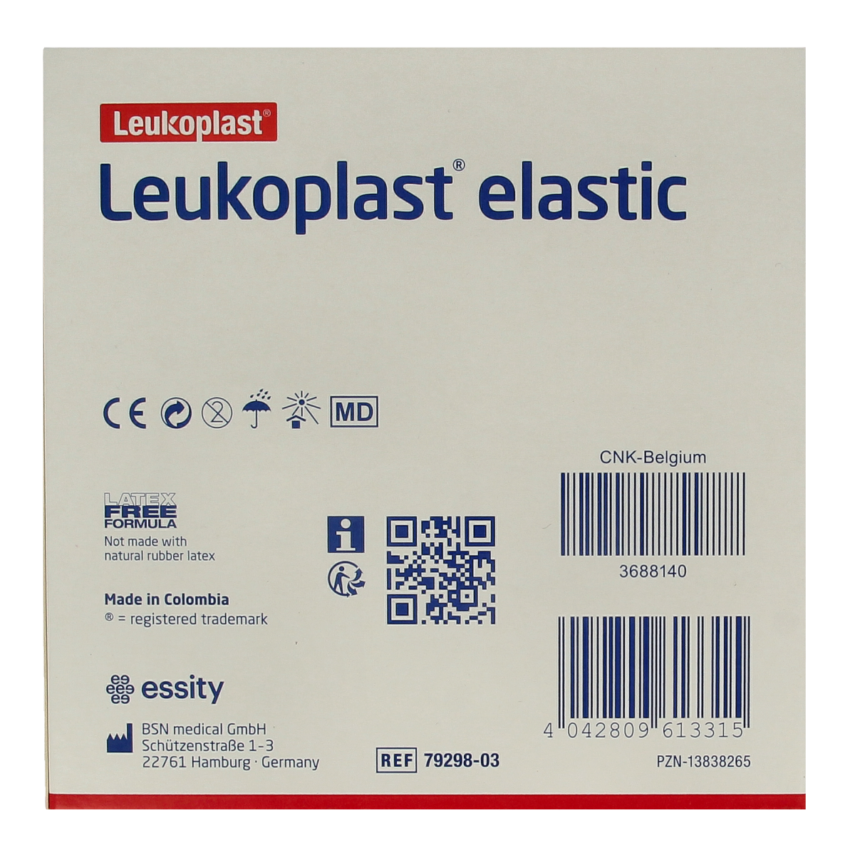 Leukoplast Elastic wondsnelverband 5m x 4cm 1.00 Stuks