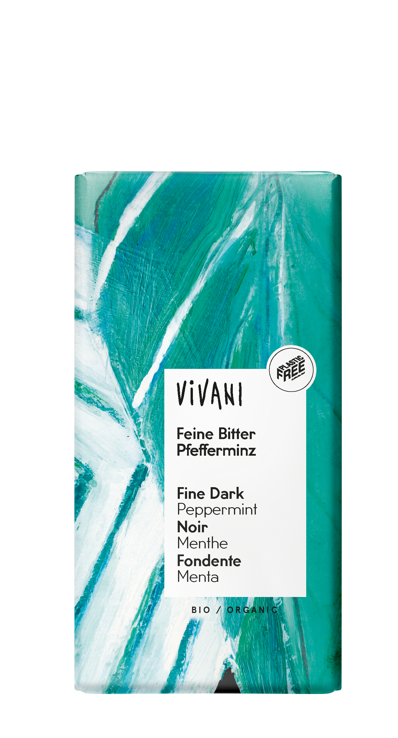 Vivani Chocolade puur met pepermunt bio 100.00 Gram