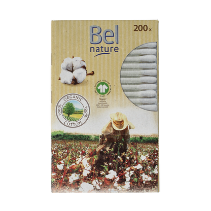Bel Nature Wattenstaafjes 200.00 Stuks