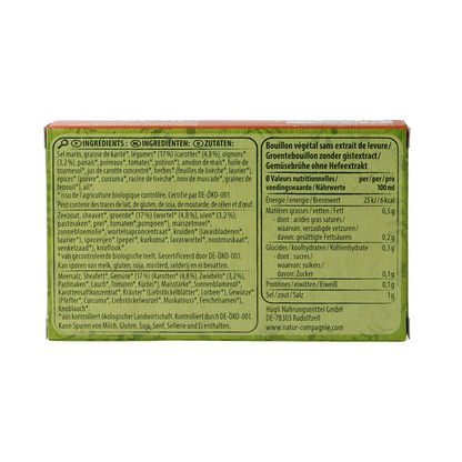 Natur Compagnie Groentebouillon zonder gist bio 8.00 Stuks