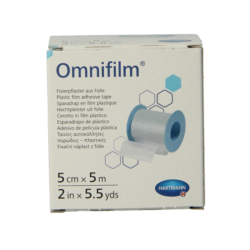 Hartmann Omnifilm fixatiepleister folie 5m x 5cm 1 Stuks
