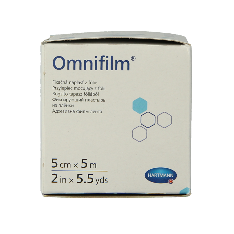 Hartmann Omnifilm fixatiepleister folie 5m x 5cm 1 Stuks