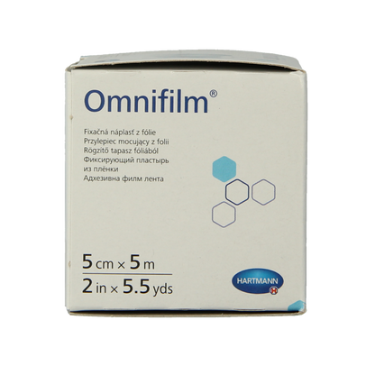 Hartmann Omnifilm fixatiepleister folie 5m x 5cm 1 Stuks