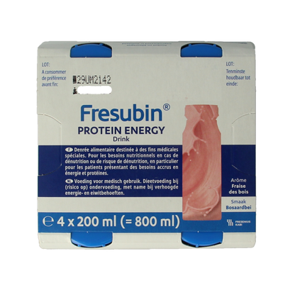 Fresubin Protein bosaardbei 200ml 4 Stuks