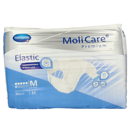 Molicare Premium elastic plus M 6 druppels 30 Stuks