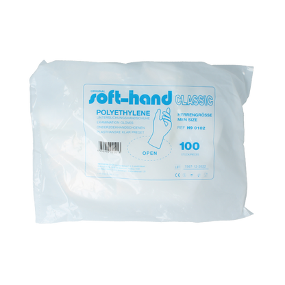 Softhand Onderzoekhandschoen poly heren 100 Stuks