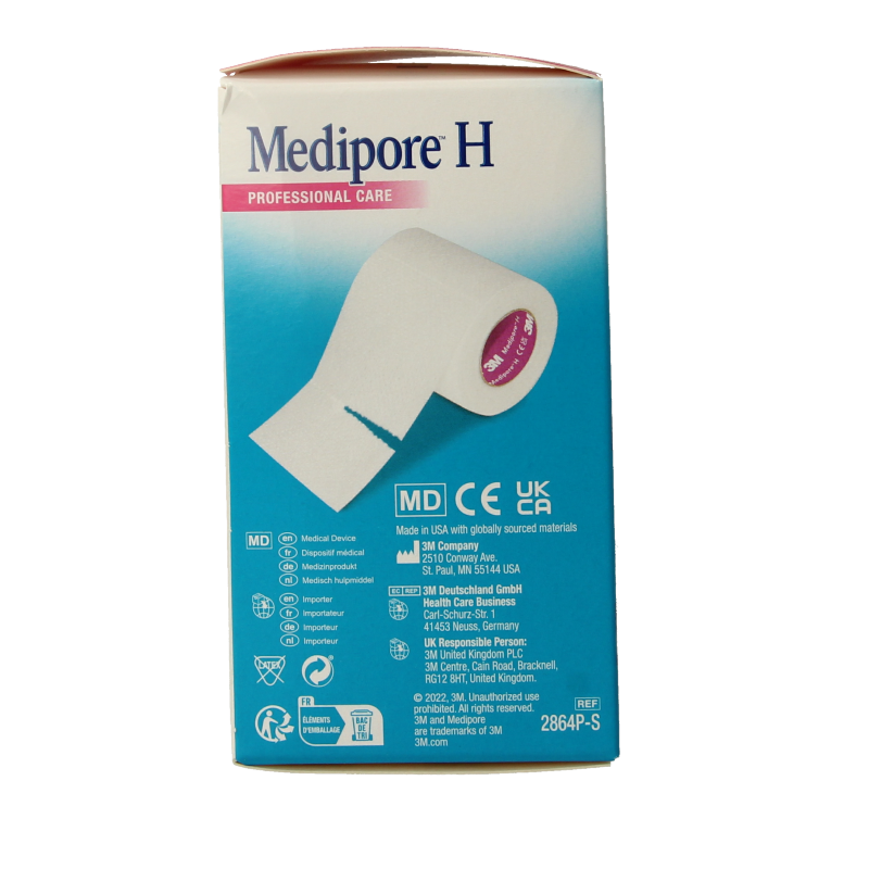 3M Medipore hechtpleister 10cm x 5m 1 Stuks