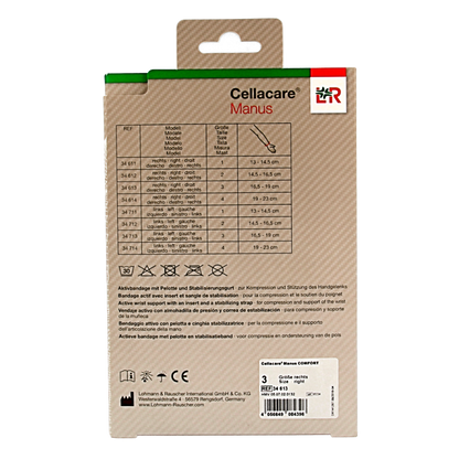 Cellacare Manus comfort polsbandage rechts maat 3  1 Stuks