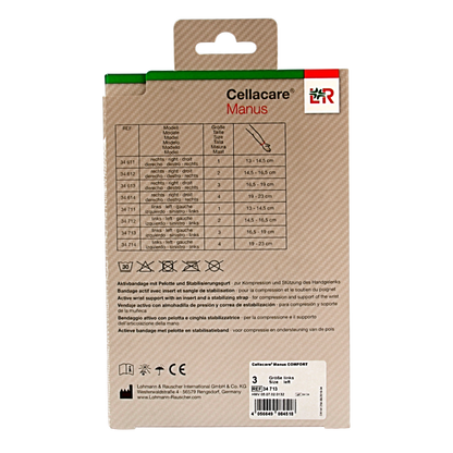 Cellacare Manus comfort polsbandage links maat 3 1 Stuks