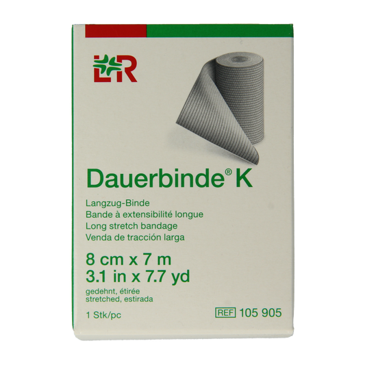 Dauerbinde K elastische zwachtel 7m x 8cm 1 Stuks