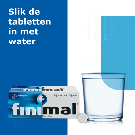 Finimal Paracetamol met coffeine 500/50mg 40 Tabletten