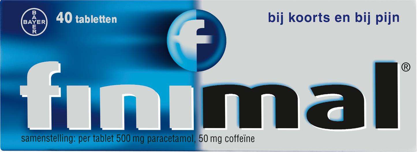 Finimal Paracetamol met coffeine 500/50mg 40.00 Tabletten